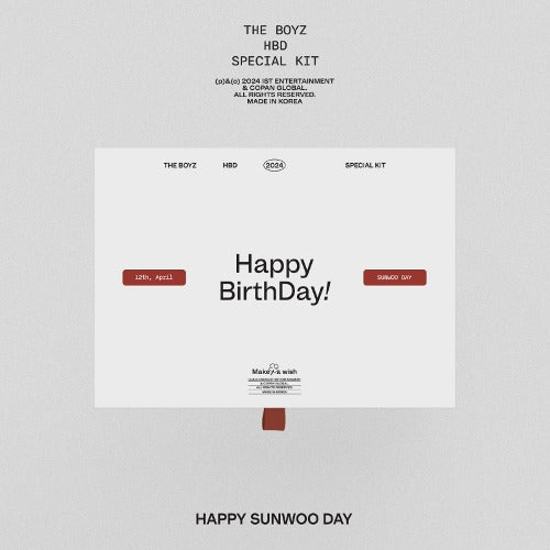 THE BOYZ - THE BOYZ HBD SUNWOO SPECIAL KIT ✅