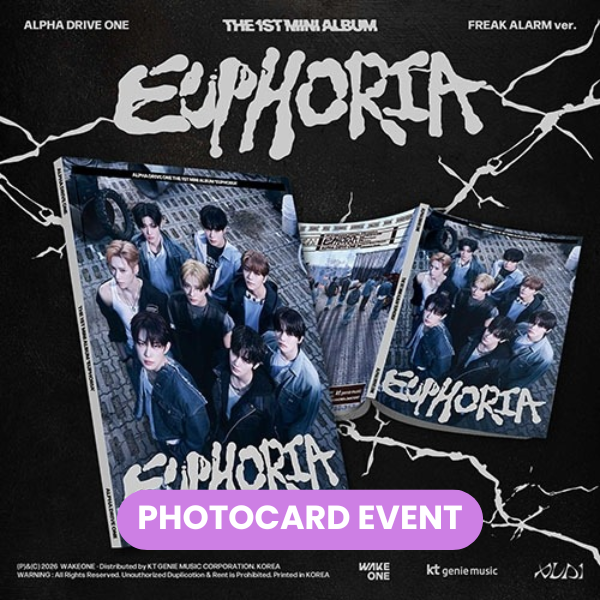 ALPHA DRIVE ONE - Euphoria (Freak Alarm Ver.) + PHOTOCARD ✅
