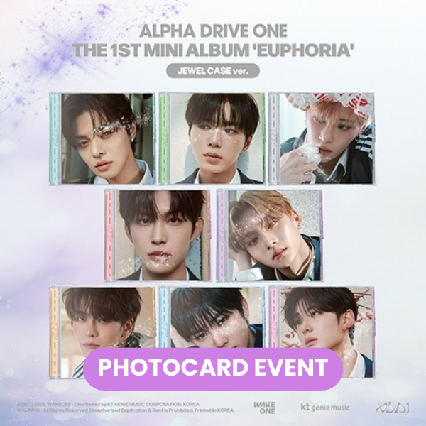 ALPHA DRIVE ONE - Euphoria (Jewel Case Ver.) + PHOTOCARD ✅
