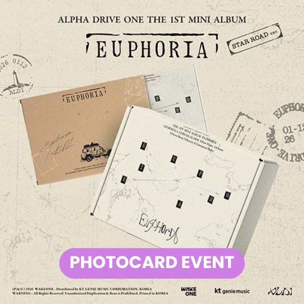 ALPHA DRIVE ONE - Euphoria (Star Road Ver.) + PHOTOCARD ✅