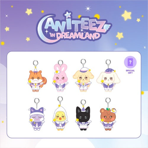ATEEZ - ANITEEZ IN DREAMLAND PLUSH KEYRING GUARDIAN ANGEL ✅