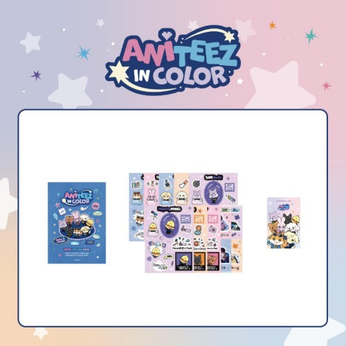 [PREORDER] ATEEZ - Aniteez In Color - Retro Sticker Book
