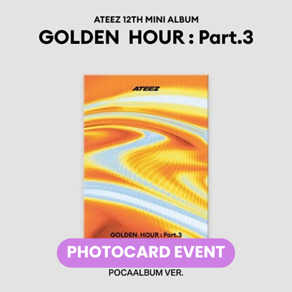 ATEEZ - Golden Hour: Part.3 (Poca Album Ver.) + LUCKY DRAW PHOTOCARD ✅