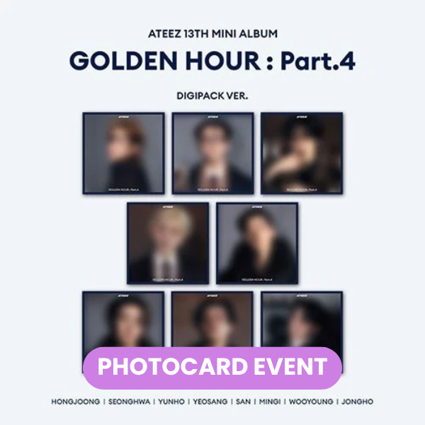 [PREORDER] ATEEZ - Golden Hour : Part.4 (Digipack Ver.) + LUCKY DRAW PHOTOCARD