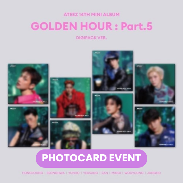 [PREORDER] ATEEZ - Golden Hour : Part.5 (Digipack Ver.) + PHOTOCARD