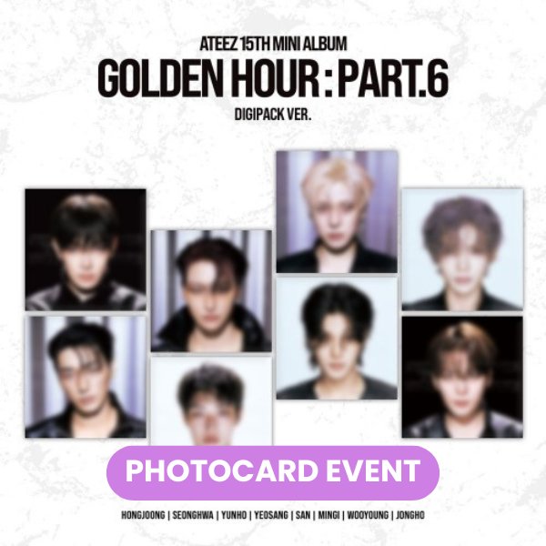 [PREORDER] ATEEZ - Golden Hour : Part.6 (Digipack Ver.) + PHOTOCARD