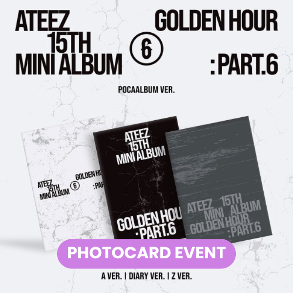 [PREORDER] ATEEZ - Golden Hour : Part.6 (Poca Album) + PHOTOCARD