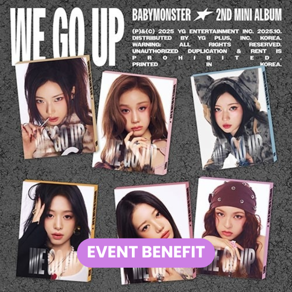 BABYMONSTER - We Go Up (Pattern Ver.) + BENEFIT ✅