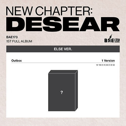 BAE173 - New Chapter : Desear (Else Ver.) ✅