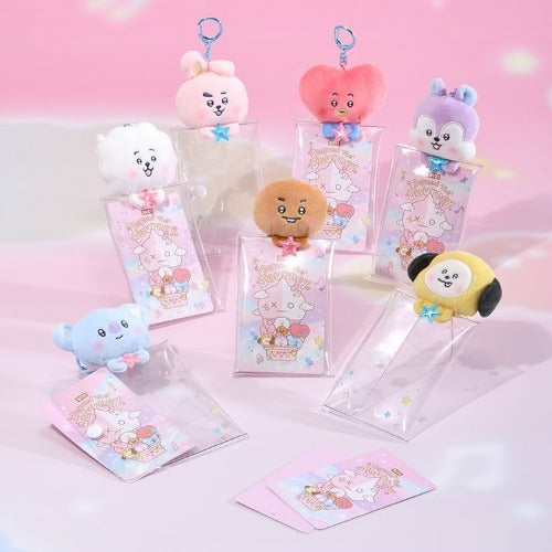 BT21 - Clear Plush Pouch Keyring Beyond The Journey ✅