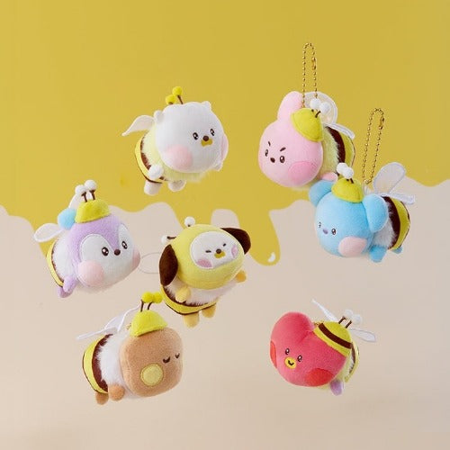 BT21 - Mini Minini Plush Keyring Honey Bee ✅