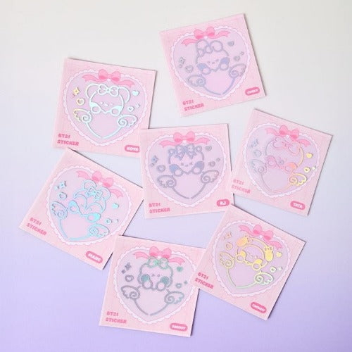 BT21 - Minini Hologram Medium Sticker Ribboned U ✅