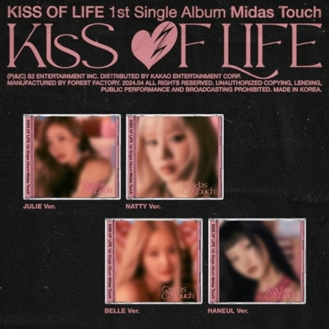 [PREORDER] KISS OF LIFE - MIDAS TOUCH (JEWEL VER.)