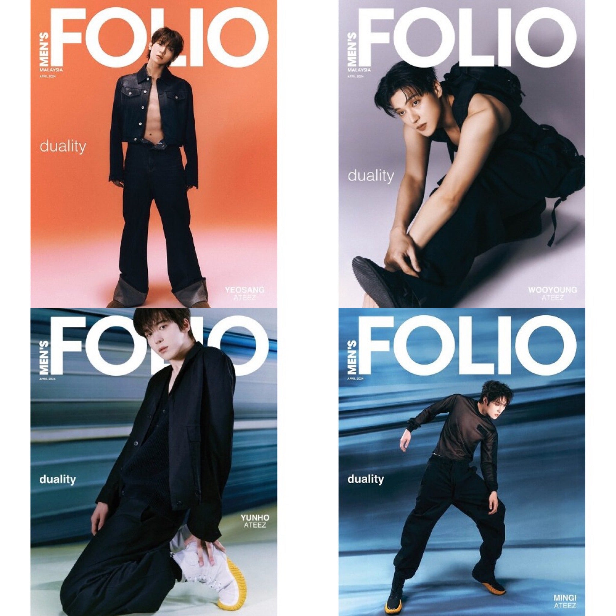 ATEEZ - MEN'S FOLIO SG COVER APRIL 2024 ✅ 