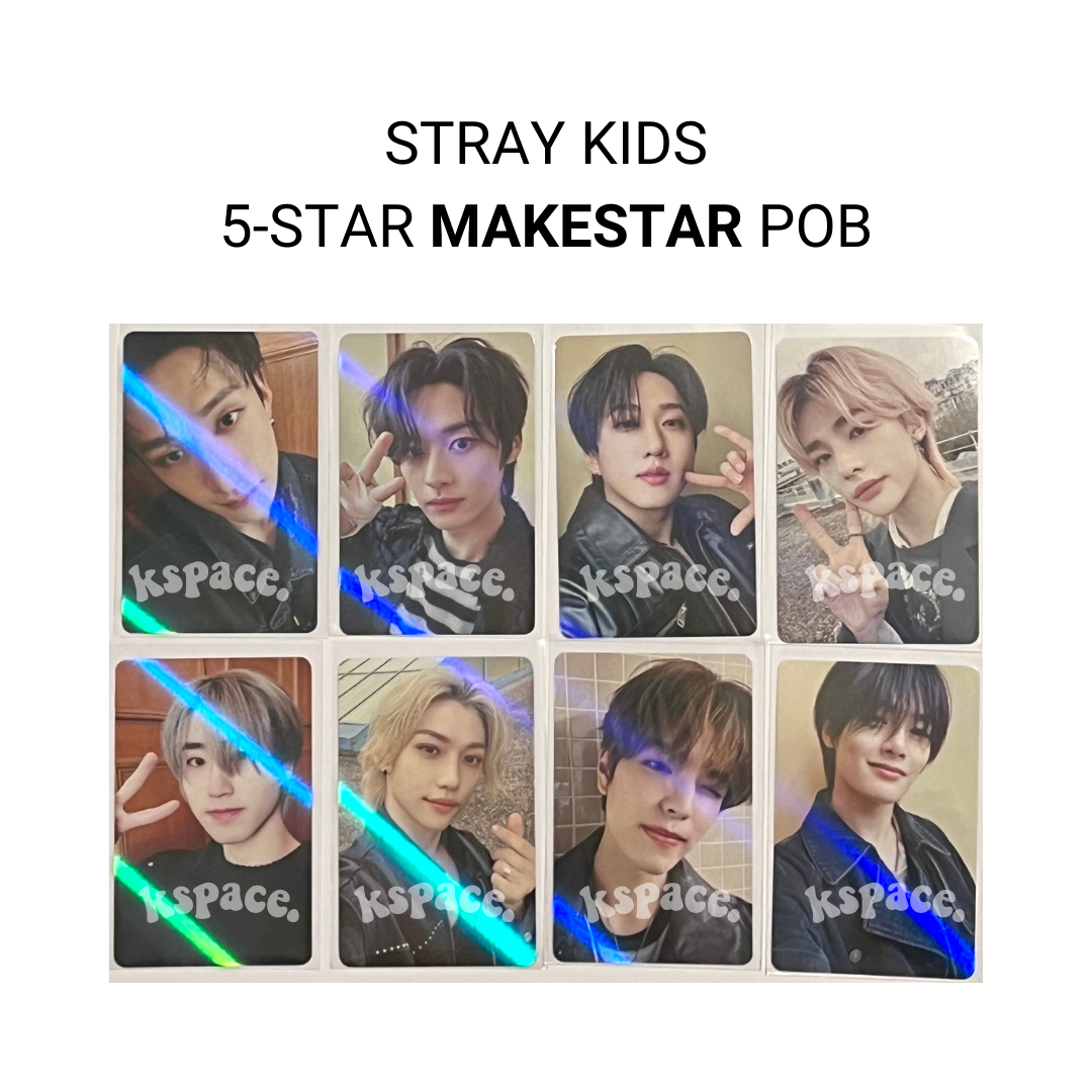 STRAY KIDS - 5-STAR OFFICIAL MAKESTAR PREORDER BENEFIT PHOTOCARDS ✅