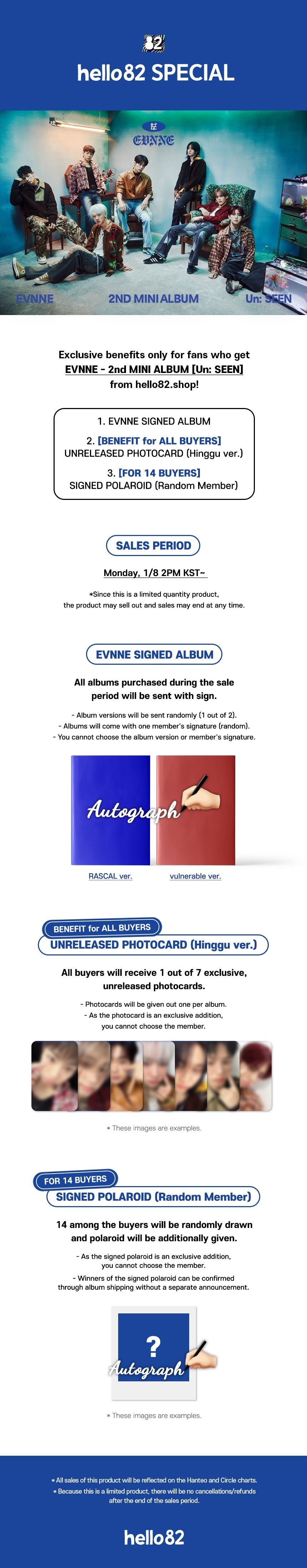 [HELLO82 SIGNED] EVNNE - UN: SEEN + EXCLUSIVE PHOTOCARD ✅