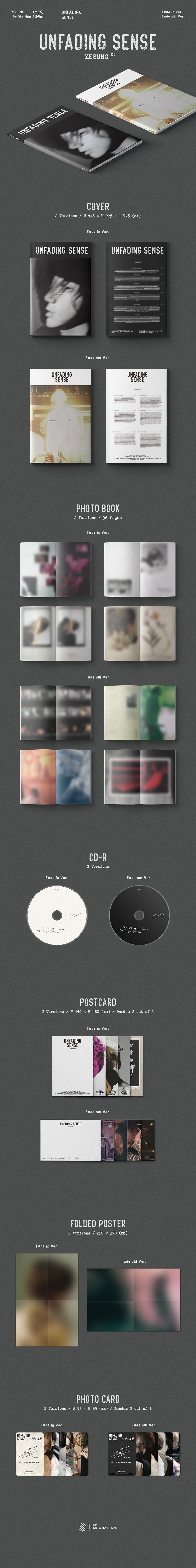 YESUNG - UNFADING SENSE (PHOTOBOOK VER.) ✅ 