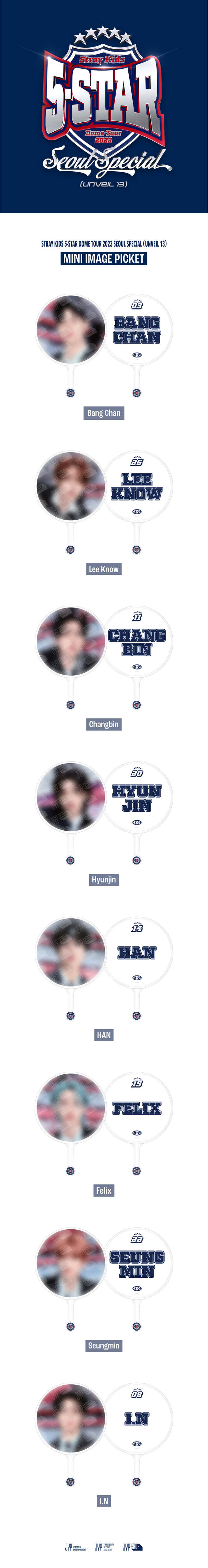 STRAY KIDS - 5-STAR DOME TOUR 2023 MINI IMAGE PICKET ✅ 