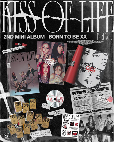 [HELLO82 SIGNED] KISS OF LIFE - BORN TO BE XX + EXCLUSIVE PHOTOCARD