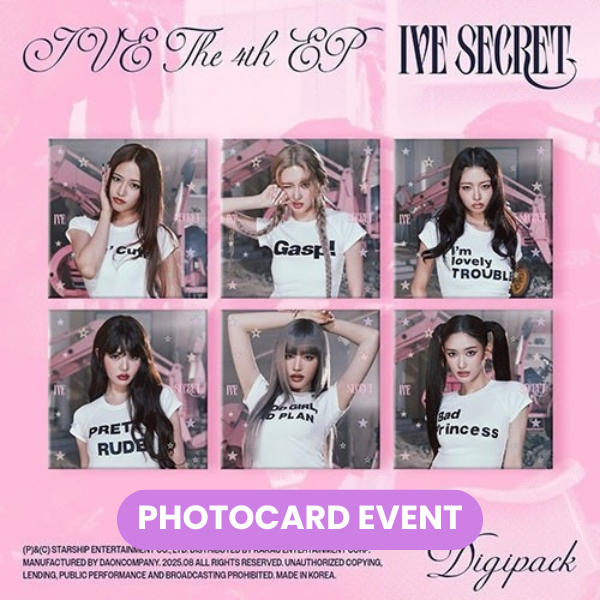 IVE - Ive Secret (Digipack Ver.) + PHOTOCARD ✅