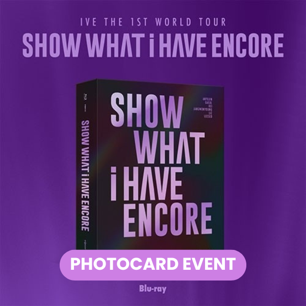 IVE - The 1st World Tour (Show What I Have - Encore) Blu-Ray + PHOTOCARD ✅