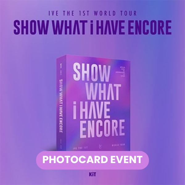 IVE - The 1st World Tour (Show What I Have - Encore) Kit Video + PHOTOCARD ✅