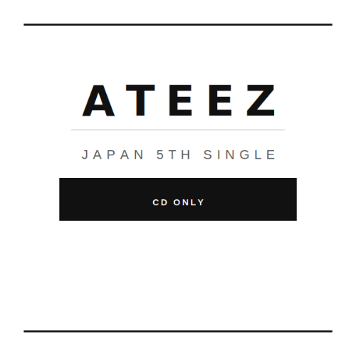 [PREORDER] [JP] ATEEZ - Japan 5th Single
