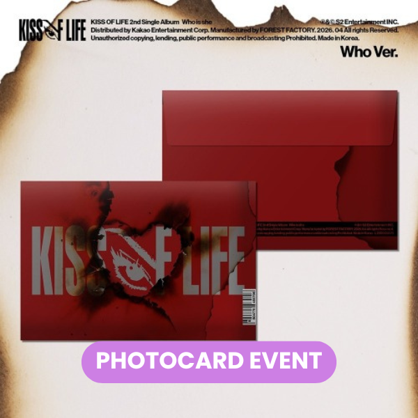 KISS OF LIFE - Who Is She (Who Ver.) + PHOTOCARD ✅