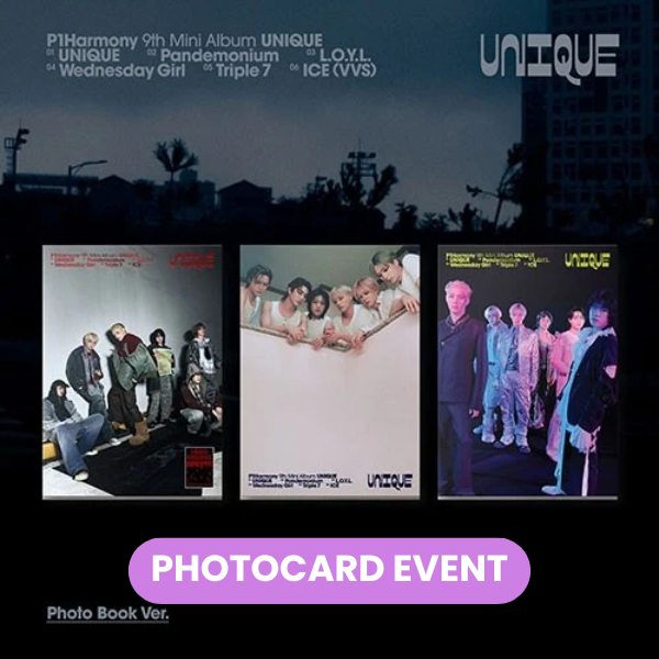 P1HARMONY - Unique (Photobook Ver.) + WEVERSE LUCKY DRAW ✅