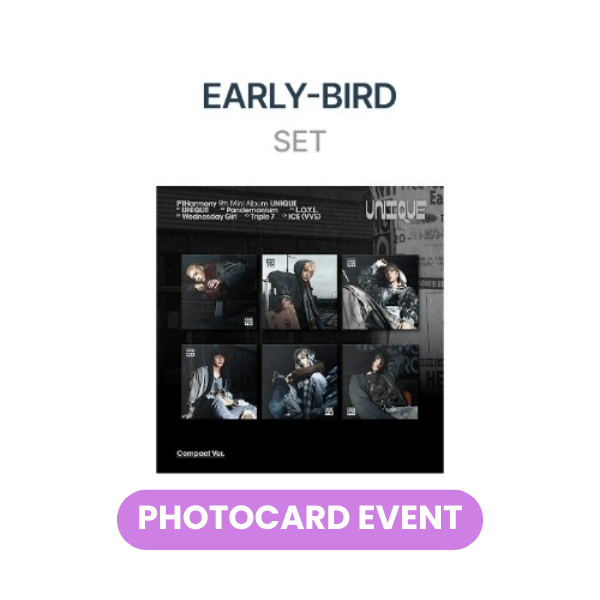 [PREORDER] P1HARMONY - Unique (SET - Compact Ver.) + WEVERSE EARLY BIRD BENEFIT