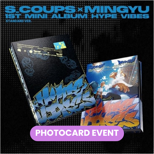 S.COUPS x MINGYU (SEVENTEEN) - Hype Vibes + LUCKY DRAW PHOTOCARD ✅