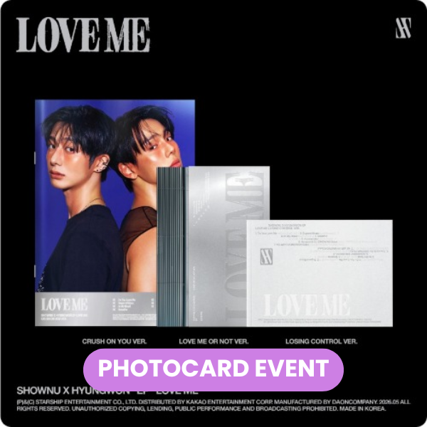 SHOWNU X HYUNGWON - Love Me + PHOTOCARD ✅