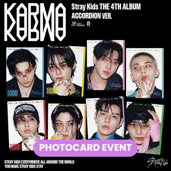 STRAY KIDS - Karma (Accordion Ver.) + LUCKY DRAW PHOTOCARD ✅