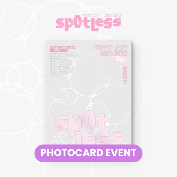 [PREORDER] TWICE - 2027 Season's Greetings (Spotless) + PHOTOCARD