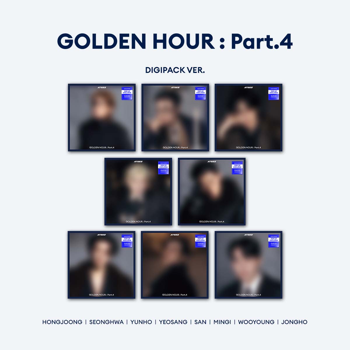 [PREORDER] [hello82] ATEEZ - GOLDEN HOUR : Part.4 (Digipack) - Europe POP-UP Exclusive