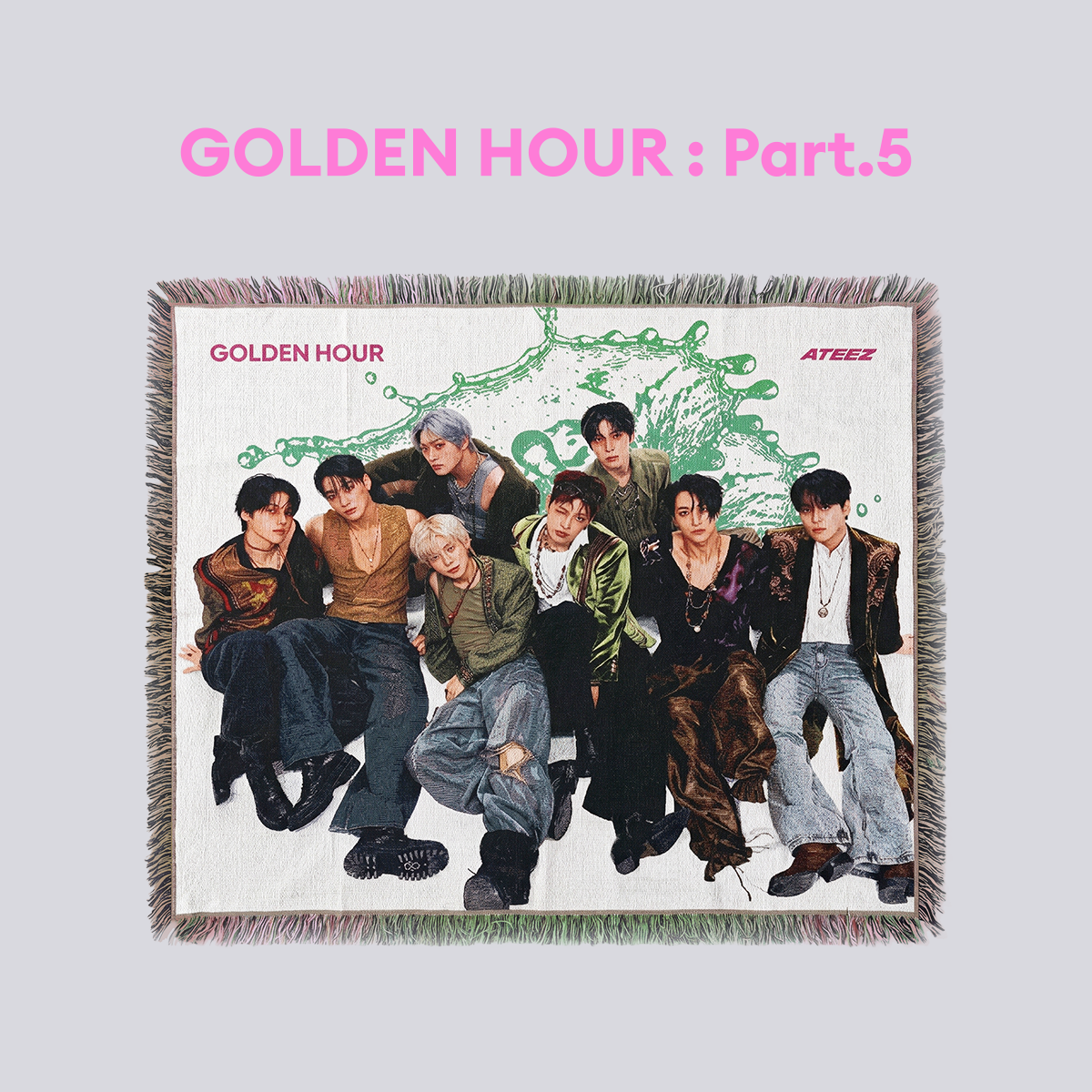 [PREORDER] ATEEZ - GOLDEN HOUR : Part.5 - Woven Throw