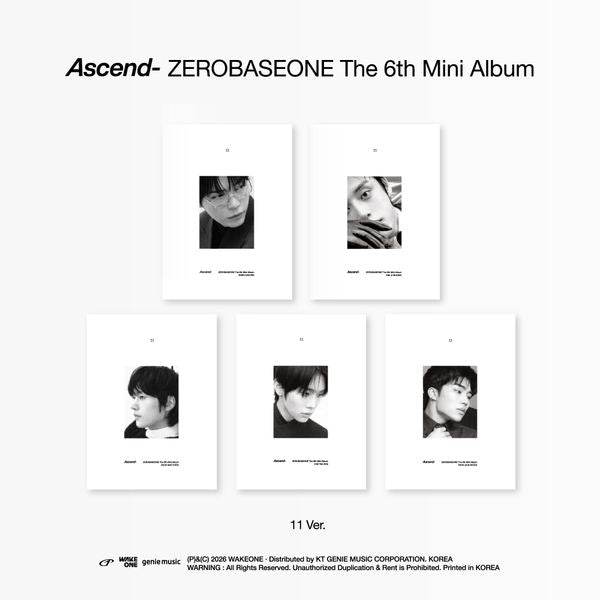 ZEROBASEONE - Ascend- (11 Ver.) ✅