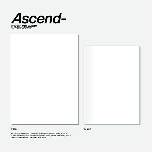 [PREORDER] ZEROBASEONE - Ascend- (Photobook Ver.)