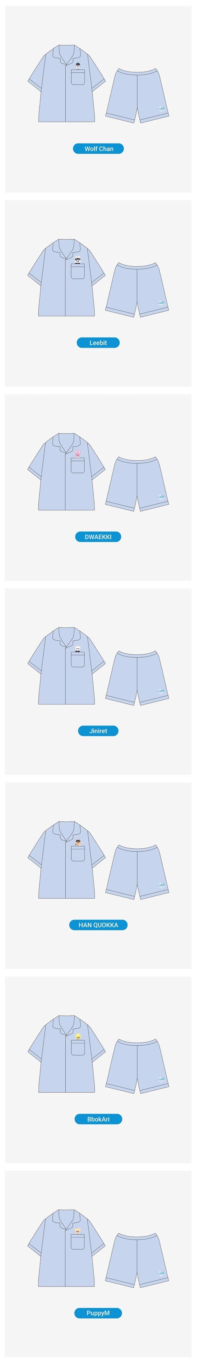 STRAY KIDS - SKZOO PILOT : FOR 5 STAR PAJAMA SET ✅