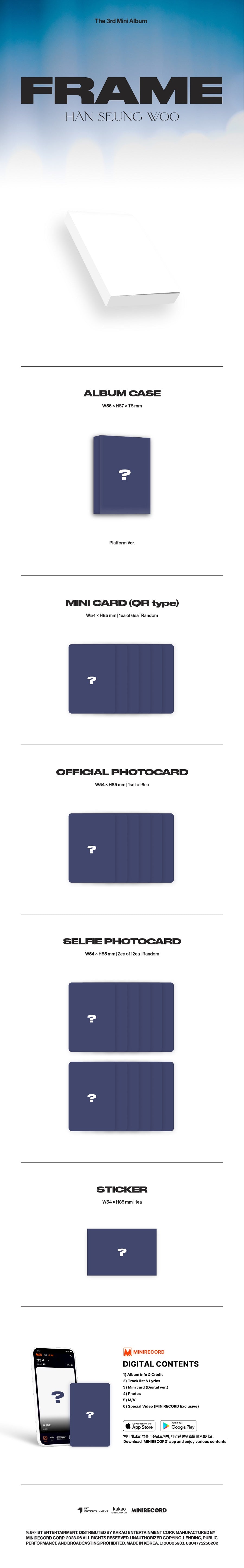 HAN SEUNG WOO - FRAME (PLATFORM VER.) ✅