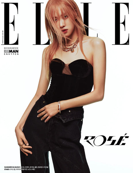BLACKPINK - ROSE COVER ELLE MAGAZINE 2023 JUNE ISSUE + BOOK IN BOOK : ENHYPEN ✅