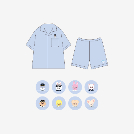 STRAY KIDS - SKZOO PILOT : FOR 5 STAR PAJAMA SET ✅
