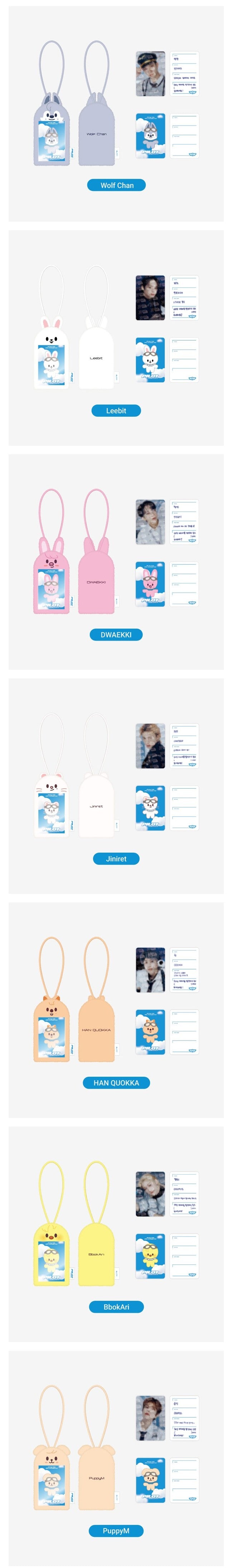 STRAY KIDS - SKZOO PILOT : FOR 5 STAR CARRIER NAMETAG SET ✅