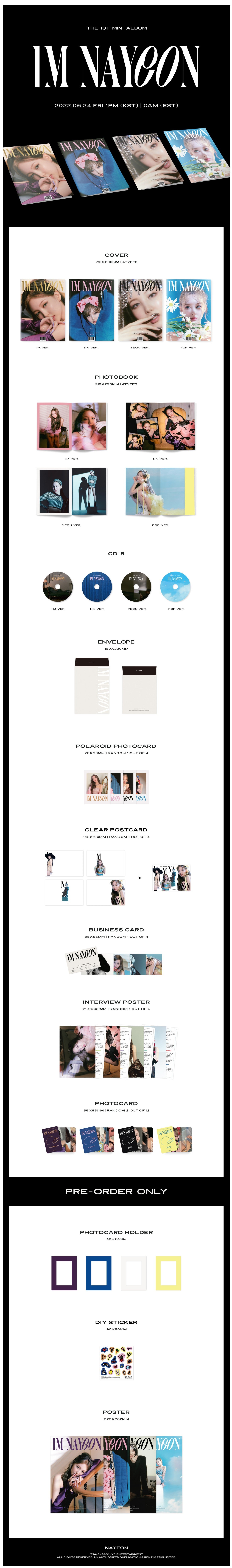 NAYEON - 1ST MINI ALBUM IM NAYEON ✅ 