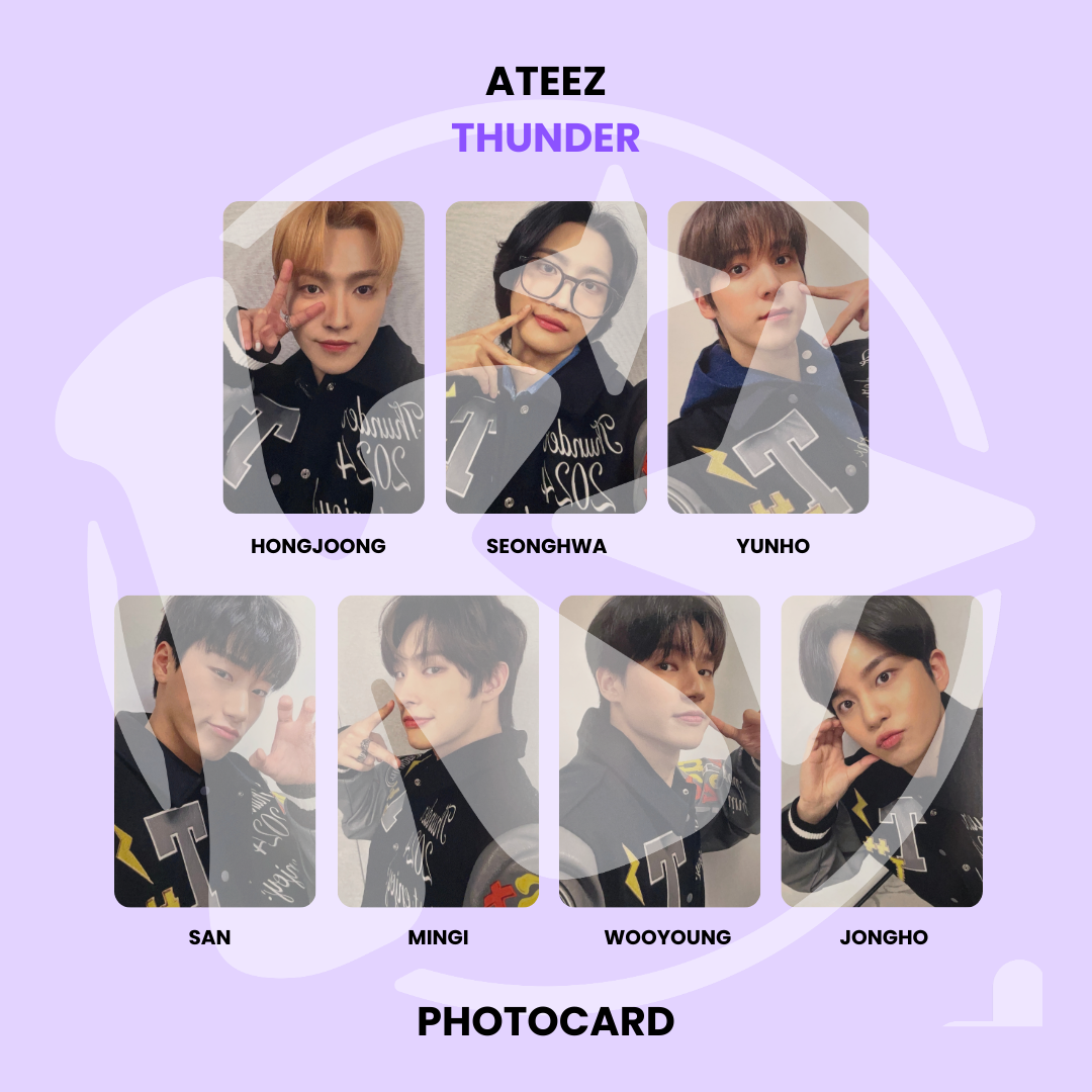 ATEEZ - THUNDER PHOTOCARD ✅