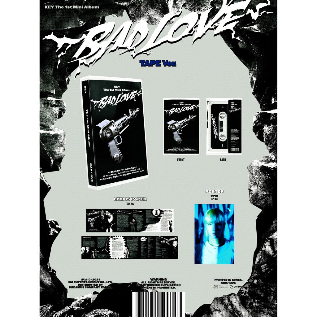 KEY - 1ST MINI ALBUM BAD LOVE (TAPE VER.) 
