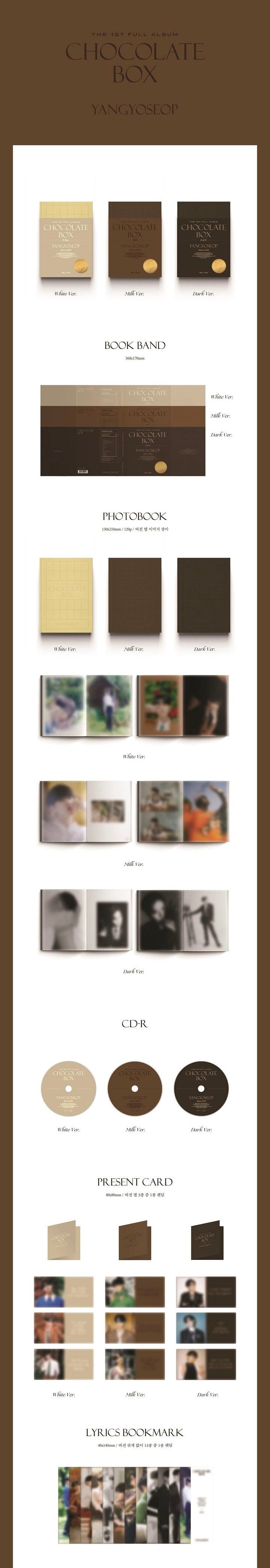 YANG YOSEOP - 1ST ALBUM CHOCOLATE BOX (MILK VER.)