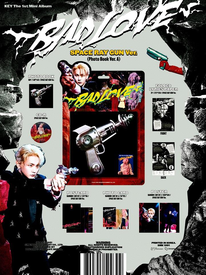 KEY - 1ST MINI ALBUM BAD LOVE (SPACE RAY GUN VER.) ✅