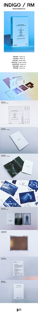 Album Weverse RM BTS - Indigo Édition Postcard : Le Collector Ultime Pour Les Fans