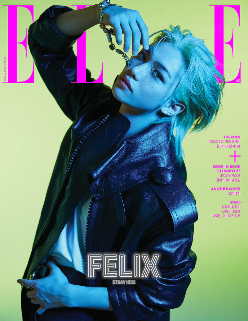 STRAY KIDS - FELIX COVER ELLE MAGAZINE 2023 MAY ISSUE ✅